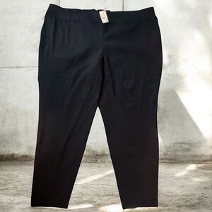 Cato Plus Size Slim Leg Dress Pants Black 28W Stretch Career Work NWT